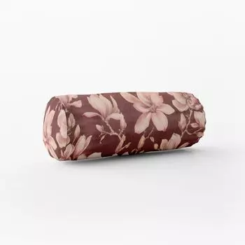 КРАСИВАЯ ЖИЗНЬ. Чехол на подушку Velvet Deluxe Sweet Magnolia Magnolia бор размер 15х40см (хШ) валик для шеи 15х40см (хШ) размер валик для шеи Schner-Leben