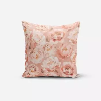 КРАСИВАЯ ЖИЗНЬ. Чехол на подушку Velvet Deluxe Romantic Peony Dream Whitsun размер 80x80см (ВxШ) размер 80x80см (ВxШ) Schner-Leben