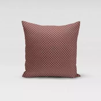 КРАСИВАЯ ЖИЗНЬ. Чехол на подушку жаккардовая чешуя бурого лосося разные размеры размер 70х70см (ВхШ) размер 70х70см (ВхШ) Schner-Leben