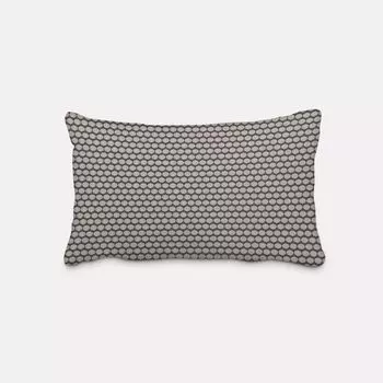 КРАСИВАЯ ЖИЗНЬ. Чехол на подушку жаккардовый горошек черный серебристый серый размер 60х80см (ВхШ) размер 60х80см (ВхШ) Schner-Leben