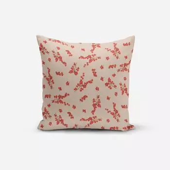 КРАСИВАЯ ЖИЗНЬ. Чехол на подушку Зимняя ягода зимняя ягода натуральный красный разные размеры размер 70х70см (ВхШ) 70х70см (ВхШ) размер Schner-Leben