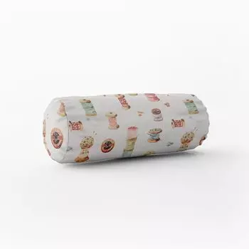 КРАСИВАЯ ЖИЗНЬ. Цифровая печать чехла на подушку. Швейные принадлежности для шитья цвета экрю размер 15x40см (xW) валик для воротника 15x40см (xW) размер валик для воротничка Schner-Leben