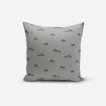 КРАСИВАЯ ЖИЗНЬ. Детский чехол на подушку кит ледяной синий, разные размеры, размер 60х80см (ВхШ), размер 60х80см (ВхШ) Schner-Leben