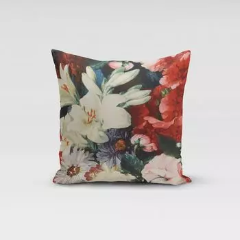 КРАСИВАЯ ЖИЗНЬ. Наволочка с розами, букет цветов, разные размеры, размер 80х80см (ВхШ), размер 80х80см (ВхШ) Schner-Leben