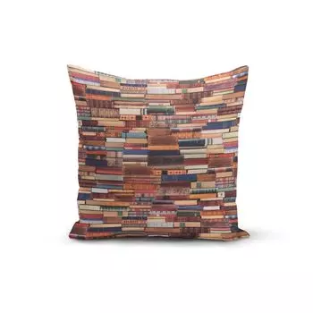 КРАСИВАЯ ЖИЗНЬ. Наволочки для книг с цифровой печатью Книги разноцветные 50х50см Schner-Leben