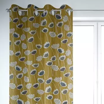 КРАСИВАЯ ЖИЗНЬ. Штора Dandy Style Gentlemen бежевая 245см на люверсах Schner-Leben, желтый