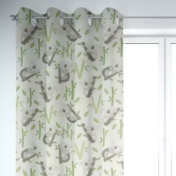 КРАСИВАЯ ЖИЗНЬ. Штора кремово-белая с яркими цветами 245см или желаемой длины, висит на ленте-петле со сборками Schner-Leben, белый