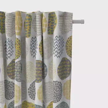 КРАСИВАЯ ЖИЗНЬ. Штора кружевная цветочное кружево розовая 245см подвесная присборенная лента-петля Schner-Leben, мультиколор