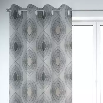 КРАСИВАЯ ЖИЗНЬ. Штора Мак Маки Ромашка Зерно Бежевый Красный 245 Подвесная лента с копченой петлей Schner-Leben