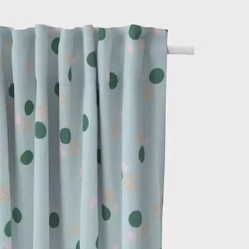 КРАСИВАЯ ЖИЗНЬ. Штора полукруги синий зеленый розовый неоновый оранжевый 245см подвесные люверсы Schner-Leben, мультиколор