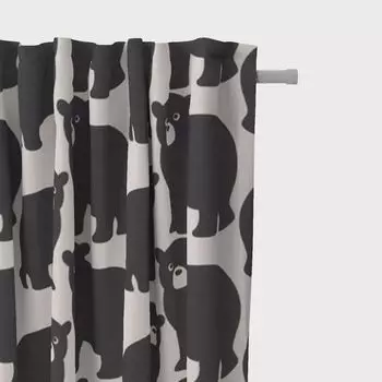 КРАСИВАЯ ЖИЗНЬ. Штора присборенная петлевой лентой снежинки белая красная 245см Schner-Leben, белый