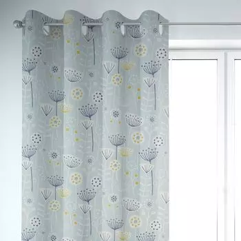 КРАСИВАЯ ЖИЗНЬ. Штора ретро формы геометрия зеленый бензин черный 245c подвесные люверсы Schner-Leben