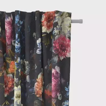 КРАСИВАЯ ЖИЗНЬ. Штора с цифровым принтом, перья, кремово-коричневые, 245 см, подвесные люверсы Schner-Leben, мультиколор