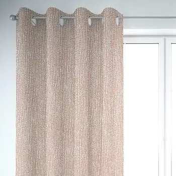 КРАСИВАЯ ЖИЗНЬ. Штора STUDIO G Stones камни круги пастель 245см подвесная присборенная петля лента Schner-Leben, коричневый