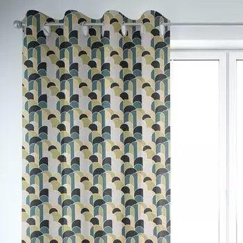 КРАСИВАЯ ЖИЗНЬ. Штора термоштора Soft Teddy Deluxe темно-зеленая 245 подвесных люверсов Schner-Leben, зеленый