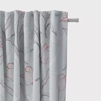 КРАСИВАЯ ЖИЗНЬ. Шторная присборенная петлевая лента снежинки бежевый золотой 245 Schner-Leben, мультиколор