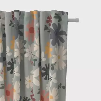 КРАСИВАЯ ЖИЗНЬ. Шторы гламурные чешуйки с отделениями мятно-золотого цвета 245см или желаемой длины подвесные люверсы Schner-Leben, зеленый