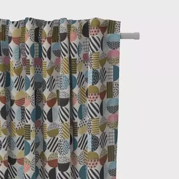 КРАСИВАЯ ЖИЗНЬ. Шторы с цветами и животными, белые разноцветные 245 см, подвесные люверсы Schner-Leben, белый