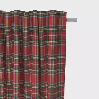 КРАСИВАЯ ЖИЗНЬ. Шторы в пастельные полосы, горизонтальные полосы, экрю, мятно-зеленый, подвеска, присборенная петлевая лента Schner-Leben, красный