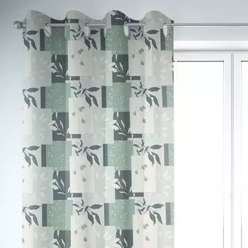 КРАСИВАЯ ЖИЗНЬ. Тепловая штора Soft Teddy Deluxe зеленый мох 245см подвесная присборенная петлевая лента Schner-Leben