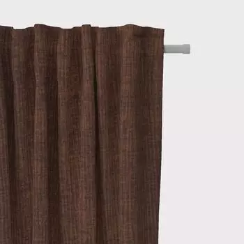 КРАСИВАЯ ЖИЗНЬ. Тепловая завеса акустическая INUIT красная 245см подвесная дымчатая петлевая лента Schner-Leben, коричневый