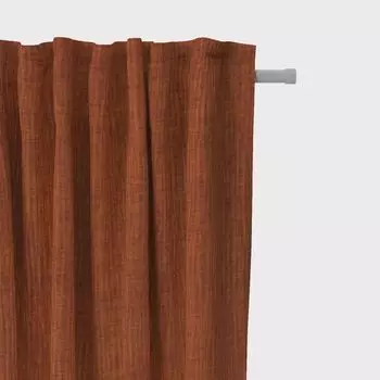 КРАСИВАЯ ЖИЗНЬ. Тепловая завеса песочно-бежевого цвета 245см с подвесными люверсами Schner-Leben, коричневый