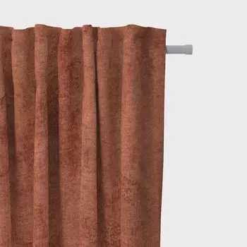 КРАСИВАЯ ЖИЗНЬ. Занавеска Фантазия деревья кактусы синий розовый оранжевый подвеска с копченой петлевой лентой Schner-Leben, коричневый