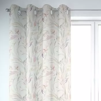 КРАСИВАЯ ЖИЗНЬ. Занавеска в стиле ретро с квадратным бантом, черно-белая, 245см, подвесная, с копченой петлевой лентой Schner-Leben, белый