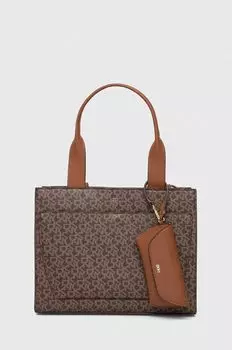 Красивая сумочка DKNY, коричневый