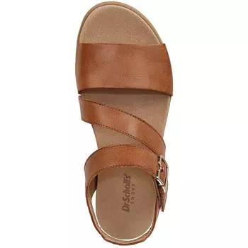 Красиво забавные женские босоножки с ремешком на пятке из искусственной кожи и мягкой подкладкой Dr. Scholl's Shoes, цвет Honey Brown