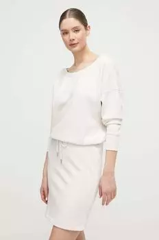 Красивое платье DKNY, бежевый