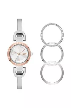 Красивые часы DKNY, серебро