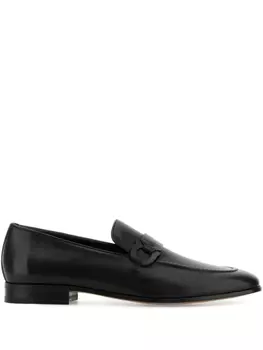 Красивые мокасины Ferragamo, черный