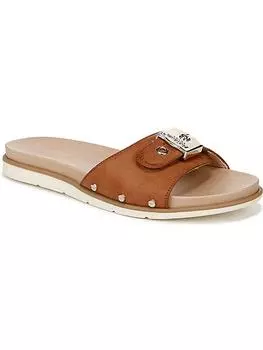 Красивые женские босоножки-слайды Iconic из искусственной кожи Dr. Scholl's Shoes, цвет honey