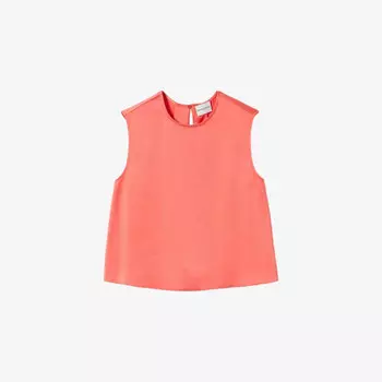 Красивый атласный топ без рукавов Claudie Pierlot, желтый