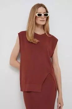 Красивый жилет DKNY, красный
