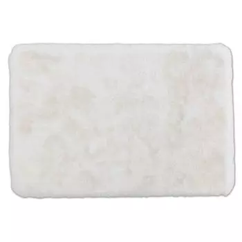 Красивый живой, приятный, мягкий ковер для ванной Bali 67x110см белый Schner Wohnen Kollektion