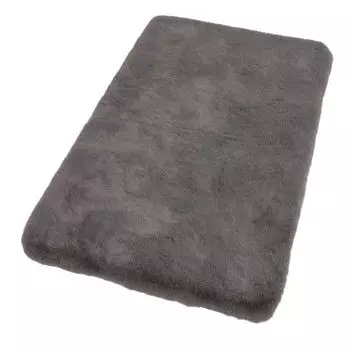 Красивый живой, приятный, мягкий ковер для ванной Bali 40x60см серый Schner Wohnen Kollektion