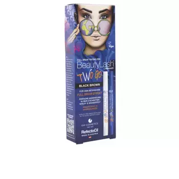 Краска для бровей Beauty lash two go tinte para cejas Refectocil, цвет Black brown, 2 шт.