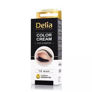 Краска для бровей Delia, цвет 1.0 black
