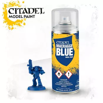 Краска для фигурок Macragge Blue Spray (Uk/Row) Games Workshop