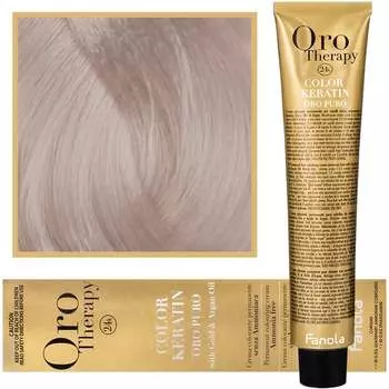 Краска для волос, 100 мл Fanola, Oro Therapy, Color Keratin Oro Puro, 10.13 Extra
