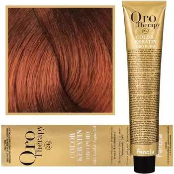 Краска для волос, 100 мл Fanola, Oro Therapy, Color Keratin Oro Puro, 8.4
