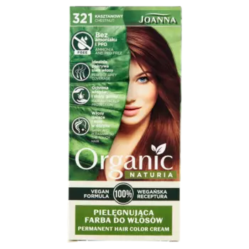 Краска для волос 321 каштан Joanna Naturia Organic, 1 упаковка