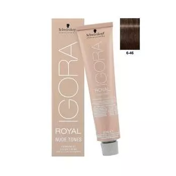 Краска для волос 6-46, 60 мл Schwarzkopf Professional, Igora Royal Nude Tones