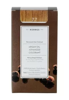 Краска для волос Argan Oil Advanced Colorant KORRES, цвет 7.7 mocha