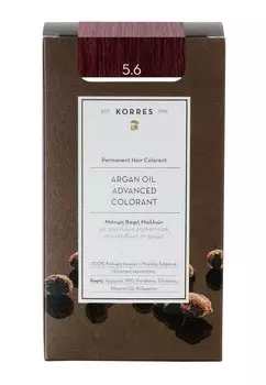 Краска для волос Arganl Hochentwickelte Coloration KORRES, цвет 5.6 hellbraun rot