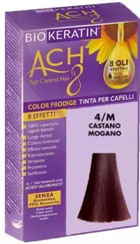 Краска для волос Biokeratin Ach8 4/M Красное дерево каштановая