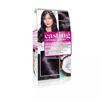 Краска для волос Casting Crёme Gloss 210 - Гранатовый красный 210 Navy Black 115мл, L'Oreal