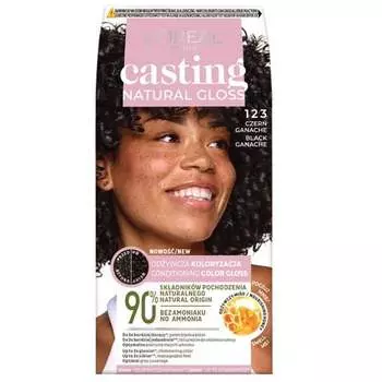 Краска для волос Casting Natural Gloss 123 Черный Ганаш L'Oreal Paris, L'oral Paris